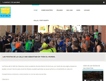 Tablet Screenshot of fiestasdelacallesansebastian.com